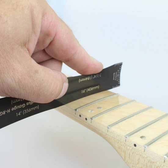 HOSCO FRETBOARD RADIUS GAUGE 2 WITH STRING AND FRET HEIGHT